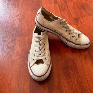 Converse White All Star Chuck Taylor Low Unisex Sneakers Shoes Men 5.5 Women 7.5